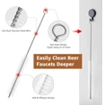 thumbnail image 3 of Beer Tap Plug Brush Kit Faucet Covers Draft Beer Cleaning Caps 11PCS, 3 of 5