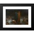 thumbnail image 2 of Gustave Doré 24x18 Black Modern Framed Museum Art Print Titled - Dante and Virgil in the Ninth Circle of Hell (1861), 2 of 5