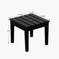 thumbnail image 6 of WestinTrends Ashore Oversized Outdoor Side Table, 18 Inch All Weather Poly Lumber Adirondack Patio Side Table Square End Table, Black, 6 of 6
