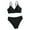 Black, variant on lnmuld Girls Swimsuit Two Piece Swimsuit Athletic Solid High Waist Bikini Set for Swimming and Beach Play Size:14-16 Years