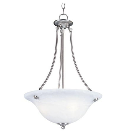 

Maxim 2682FTSN 24.5 x 16 in. Malaga 3-Light Invert Bowl Pendant Satin Nickel