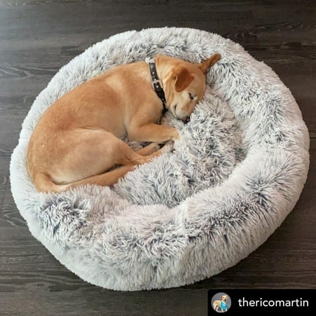 UPC: 0852926008628 | Mr. Peanut s 23 OrthoPlush Pet Bed – Gray Two Tone