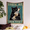 thumbnail image 5 of Póster divertido de Your Black Cats, letrero vintage para bar, decoración de pared para bar, 230 x 180 cm, como se muestra, como se muestra, 5 of 5