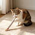 thumbnail image 2 of AuroraX Silvervine Cat Chew Wand Natural Sisal Rope Cat Wand Durable Non-Toxic Teeth Cleaning Long Lasting Interactive Cat Toy for Boredom Relief Brown, 2 of 6