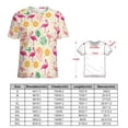 thumbnail image 2 of Flamingo Pattern Women's Short Sleeve Tops Casual Blouses T Shirt, 2 of 6