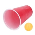 thumbnail image 2 of Kit de 24 piezas de Beer Pong con vasos desechables de plástico PP y pelotas de ping pong para Navidad, fiestas universitarias y actividades en interiores y exteriores., 2 of 14