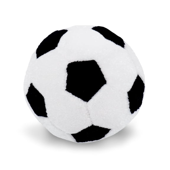 Lullaberry 3" Diameter My First Soccer Ball - Plush Baby Rattle Toy - Safe Soft Sports Toy for Infants Boys and Girls