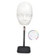 thumbnail image 4 of Cabeza de maniquí calva, regalo, accesorio profesional multifuncional para hacer pelucas. Blanco con soporte, 4 of 9