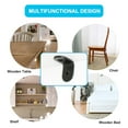 thumbnail image 1 of Soporte de ángulo de metal negro Uxcell 0.47''x0.47'' en forma de L con tornillos, 12 piezas, 1 of 7