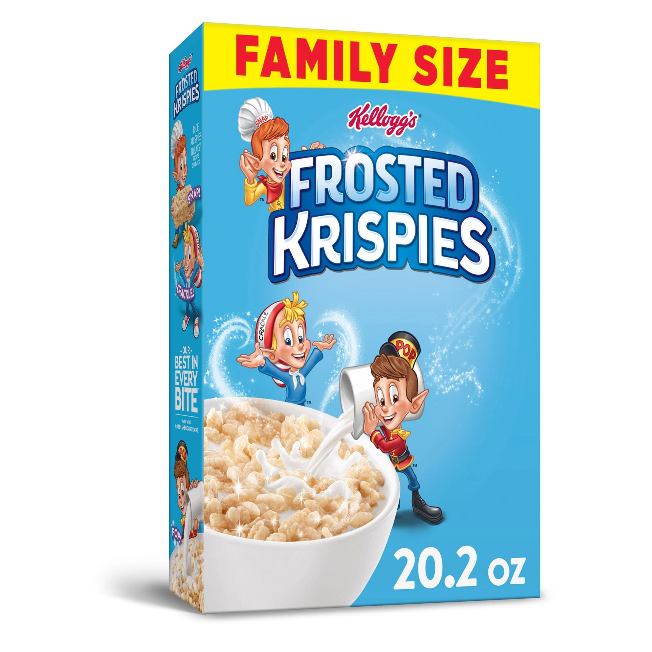 Kellogg's Frosted Krispies Original Cold Breakfast Cereal, 20.2 oz