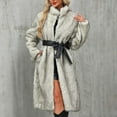 thumbnail image 4 of Turilly Womens Jackets Ladies Women Plus Size Luxury Faux Furs Coat Warm Outerwear Long Coat, 4 of 6