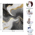 thumbnail image 4 of Black and Gold Marble Glitter Splashes Pattern Blanket,Comfortable Soft Flannel Throw Blanket,All Season,Warm Lightweight Blankets for Sofa Bed Couch Living Room Chair,30"x40", 4 of 4