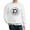 White, variant on CafePress - Alpha Sigma Phi Black And White Seal Sweatshirt - Crew Neck Sweatshirt