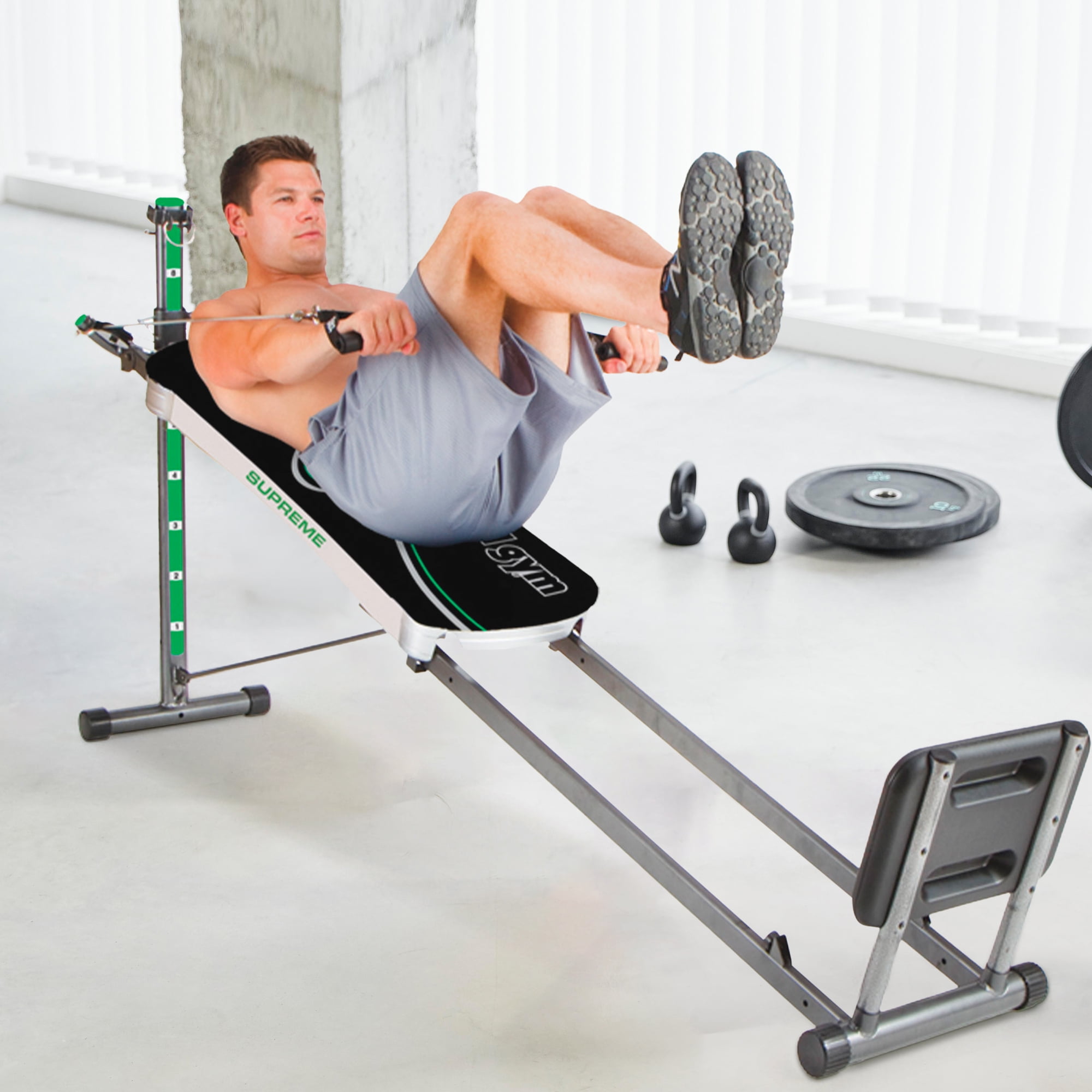 Total Gym APEX Indoor Full Body Training Home Gym Machine w Accessories Walmart