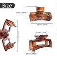 thumbnail image 2 of Hair Claw Clips, Hair Accessories for Women and Girls Thin Hair, Strong Hold Hair Clip (3.5 inch, Amber+ Black), 2 of 5