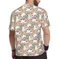 thumbnail image 2 of Wukai Cute Rabbit Floral Print Men's Short-Sleeved Mesh T-Shirt,Quick-Dry Short Sleeve Workout T-Shirt-Medium, 2 of 8
