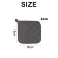 thumbnail image 4 of Cotton Terry Pot Holder Heat Resistant Coaster Set with Silver Stone Lining, 4 of 6