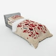 thumbnail image 2 of Ambesonne Rustic Bedding Set 3 Pcs, Reddish Tone Wonder of Woods, TwinXL, Ruby Champagne, 2 of 2