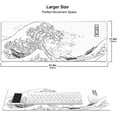 thumbnail image 3 of Great Wave XL Gaming Mouse Pad, White Minimalist Japanese Desk Mat, Cute Gamer Aesthetic Mousepad, Extended Mousepad, Non-Slip Rubber Base Lilac Desk Pad for Office-31.5 X 11.8 Inch, 3 of 7