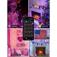thumbnail image 4 of Cadena de luces EEW, 33 m, 300 LED RGB, regulables, resistentes al agua, 4 of 8