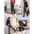 thumbnail image 5 of BadPiggies Women's Winter Thick Velvet Harem Pants Loose Causal Sweatpants Fleece Joggers Velour Trousers, 2XL, 5 of 8