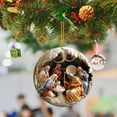 thumbnail image 3 of Pendentif de Décoration de Noël en Acrylique pour Fête Intérieure Extérieure et Ornement d'Arbre Rétro, 3 of 4