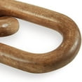 thumbnail image 4 of Delby Table Top Decor Sculpture, Wood Chain Link Design, Natural Brown Wood, 4 of 6