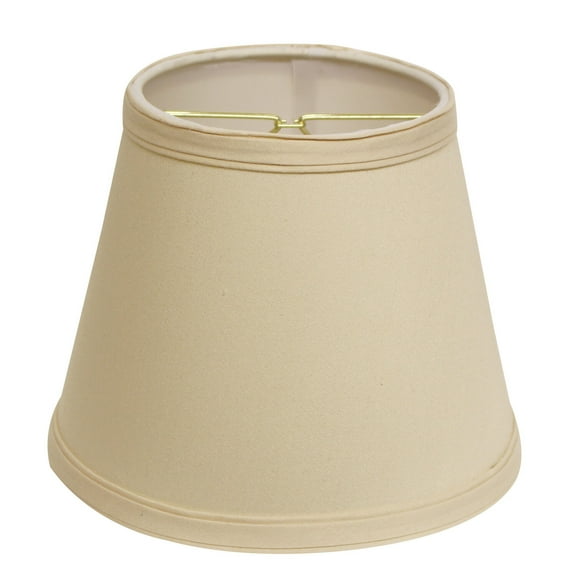 Slant Empire Hardback Lampshade with Bulb Clip, Oyster