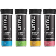 Nuun Energy: Caffeine, B Vitamins, Ginseng, Electrolyte Drink Tablets, Mixed Flavors, 40 Count