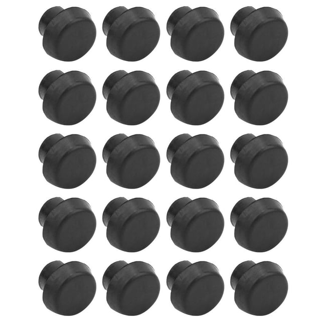 VGEBY Billiard Bottom Plate 20pcs Billiard Bottom Rubber Plug Protection Pad Pole Tail