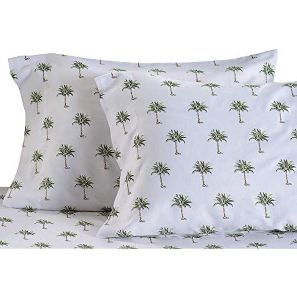 Panama Jack Palm Tree Sheet Set Bedding King Green