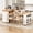 Natural, variant on MODERNLUXE Extendable Dining Table with Extra-Long Folding Tabletop, Rolling Kitchen Island with Drawers,Power Outlet and Brake lock, Sideboard Storage Cabinet for Kitchen, Dining Room,Walnut