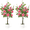 Pink, variant on EastVita Romantic Season 2 Pack Artificial Camellia Tree 4 FT Pink Faux Camellia Plant Fake Potted Camellia Flower Tree Plastic Camellia Tree for Modern Home Office Living Room Floor Decor Indoor