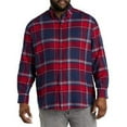 thumbnail image 2 of Large Plaid Flannel Sport Shirt Red Navy 1XLT, 2 of 5
