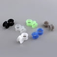 thumbnail image 4 of EHJRE 12 Pieces Soft Flexible Silicone Thin Wall Ear Tunnels Double 14mm, 4 of 9