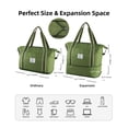 thumbnail image 3 of Bolsa de viaje WALNEW Travel Weekender impermeable verde militar, 3 of 8