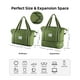 thumbnail image 3 of Bolsa de viaje WALNEW Travel Weekender impermeable verde militar, 3 of 8