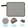 thumbnail image 4 of Almohadilla de Asiento para Exterior Impermeable de 15"x11" de Tela Oxford, Cojín Mini Plegable de Espuma Gris, 4 of 6