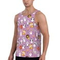 thumbnail image 2 of Xecao Lovely Animals Men's Tank Top Workout Quick Dry Sleeveless Gym Jogging Muscle Shirts Summer Swim Beach Tops, 2 of 9