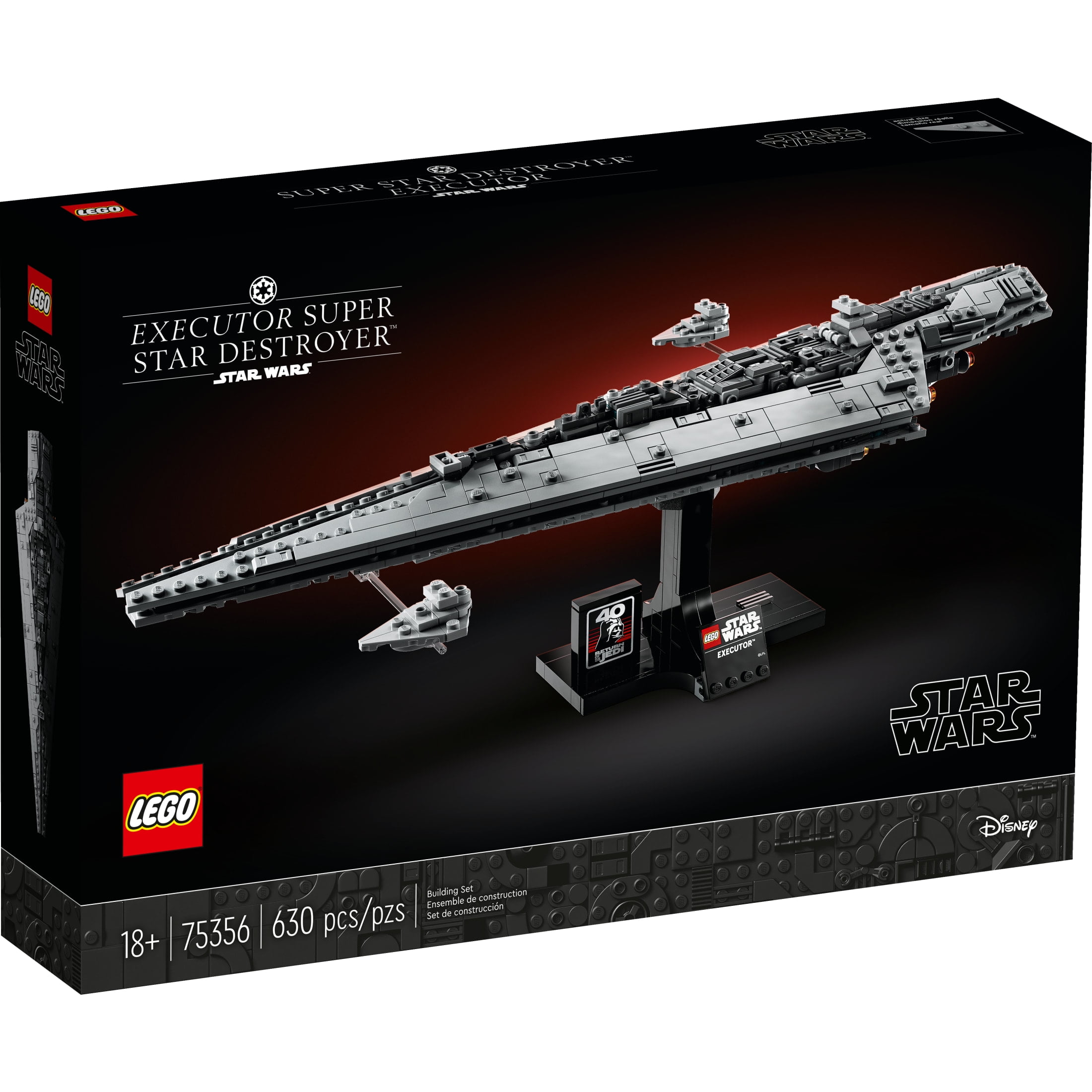 LEGO Star Wars Executor Super Star Destroyer Building Set for Adults - Darth Vader Collectible Model Kit, Ages 18+ - Gift for Birthdays - 75356