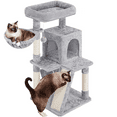 thumbnail image 2 of Yaheetech 40-in Multi-Level Cat Tree Tower with Condo, Light Gray, 2 of 10
