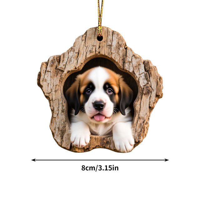 Christmas Tree Decorations,Festive Tree Hole Pendant Acrylic Decoration for Home Holiday Display