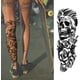 thumbnail image 2 of 5 Hojas Extra Grande Brazo Completo Impermeable Realista Tatuaje Temporal Para Hombres Mujeres, Alce Ciervo Águila León Lobo Tigre Tótem Tatuaje Pegatinas Para Brazo De Mano, 2 of 3