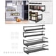 thumbnail image 1 of Juego de 2 Estantes de Especias Duraderos Perfecl Soporte de Pared para Cocina Color Negro, 1 of 8