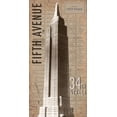 thumbnail image 2 of Anonymous 14x24 White Modern Wood Framed Museum Art Print Titled - Empire State, 2 of 4
