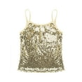 thumbnail image 3 of Aislor Kids Girls Shiny Sequined Adjustable Shoulder Straps Tank Top Dance Performing, 3 of 7