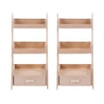 thumbnail image 1 of MasteelfCA 2PCS 1:12 Mini House Decorations Miniature Home Decoration Wooden Simulation Flower Shelf Miniature Flower Shelf Model for Home Decor, 1 of 8