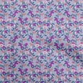 thumbnail image 1 of oneOone Rayon Dusty Blue Fabric Florals Fabric For Sewing Printed Craft Fabric By The Yard 56 Inch Wide, 1 of 4