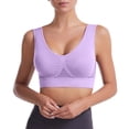 thumbnail image 2 of Wireless Yoga Sports Bra Mesh Panel Vent Holes Plus Size Strong Support Sports Tank Performance,Regular & Plus Size,Size:L, 2 of 5