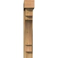 thumbnail image 2 of Ekena Millwork 8"W x 42"D x 48"H Merced Block Rough Sawn Bracket w/ Offset Brace, Western Red Cedar, 2 of 25